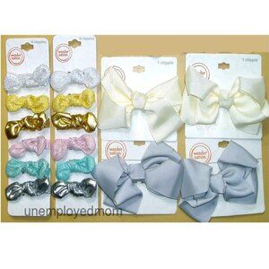 Girls Hair Clips Bow Knot Clippies Hairclip Age 3 up 16 pc Lot 4